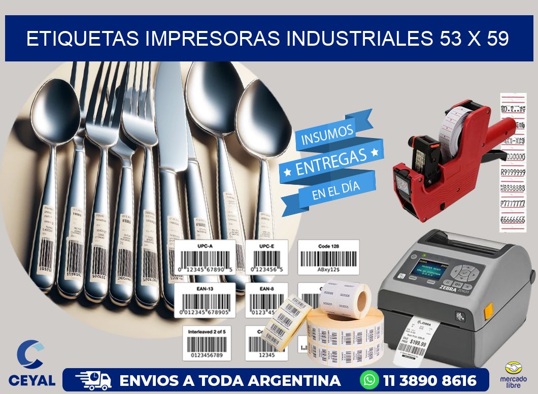 etiquetas impresoras industriales 53 x 59