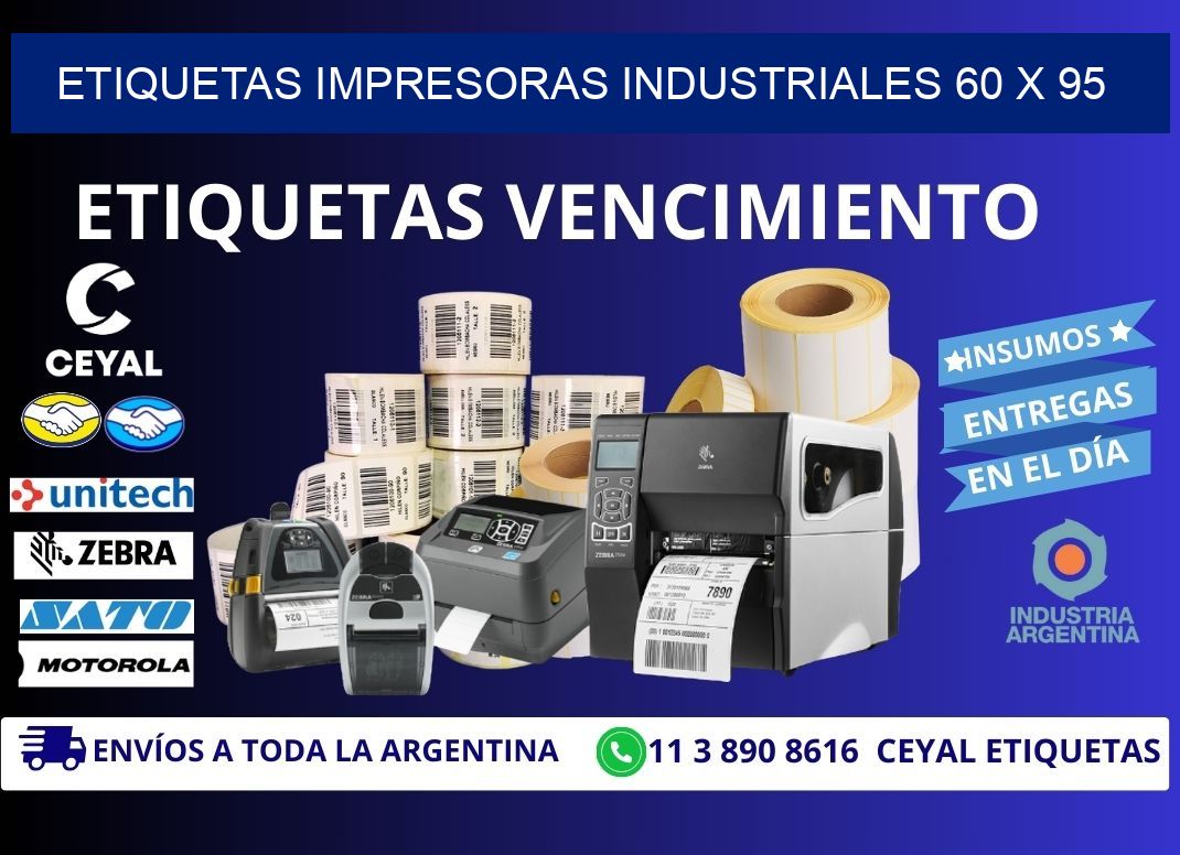 etiquetas impresoras industriales 60 x 95