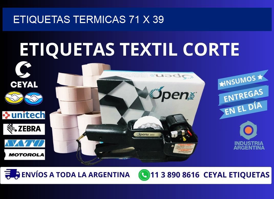 etiquetas termicas 71 x 39