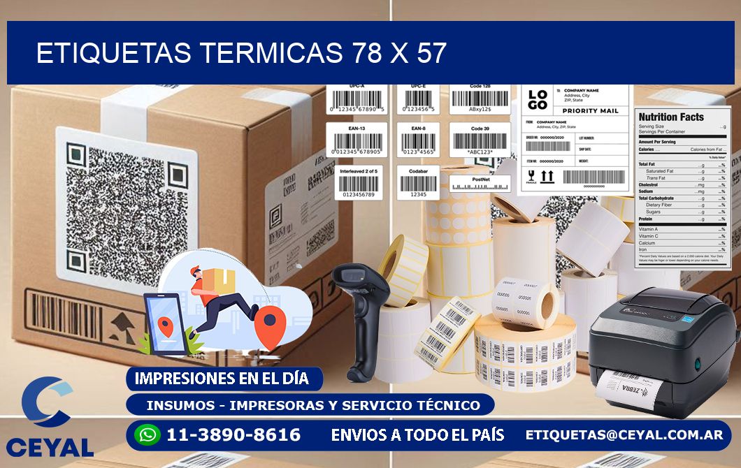 etiquetas termicas 78 x 57