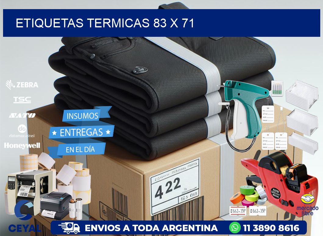 etiquetas termicas 83 x 71