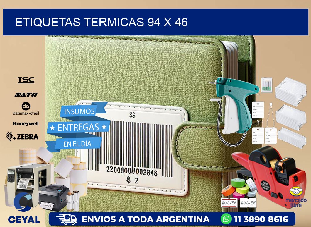 etiquetas termicas 94 x 46