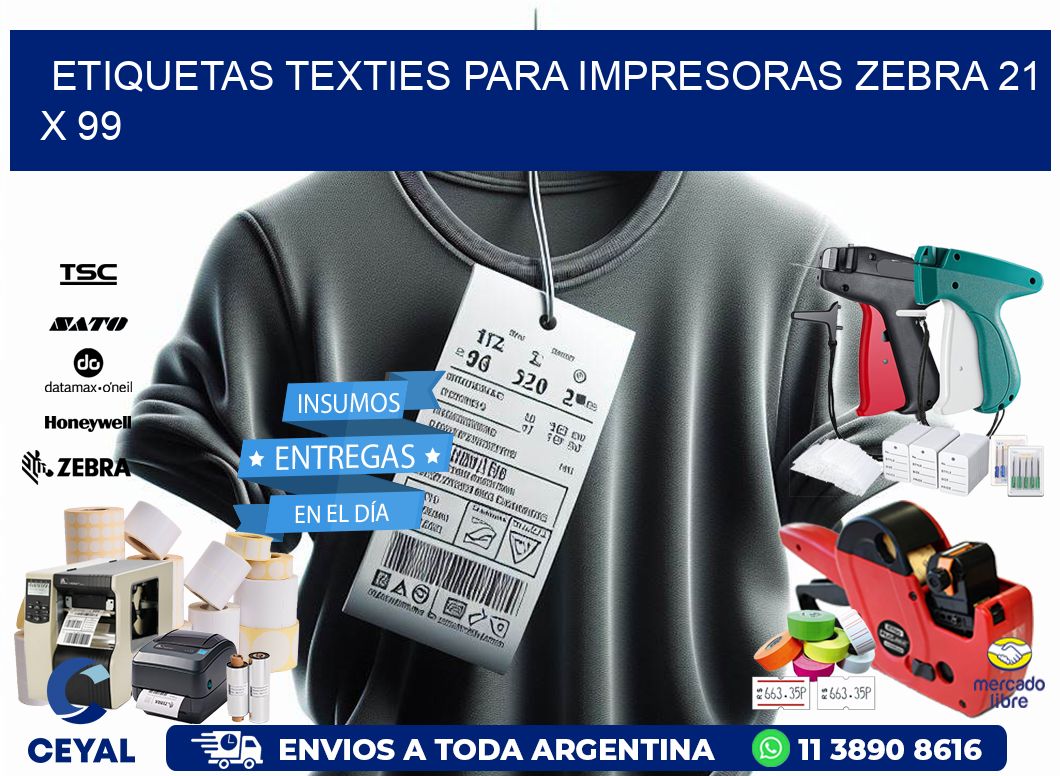 etiquetas texties para impresoras zebra 21 x 99