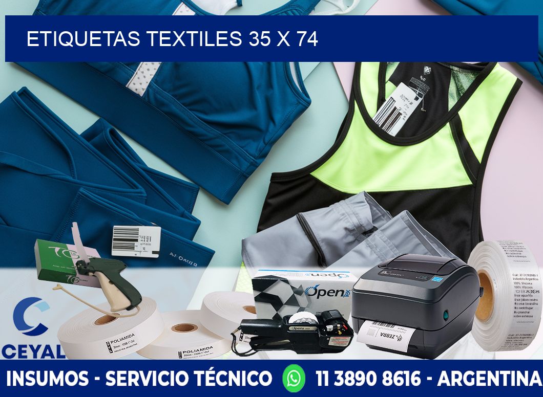 etiquetas textiles 35 x 74