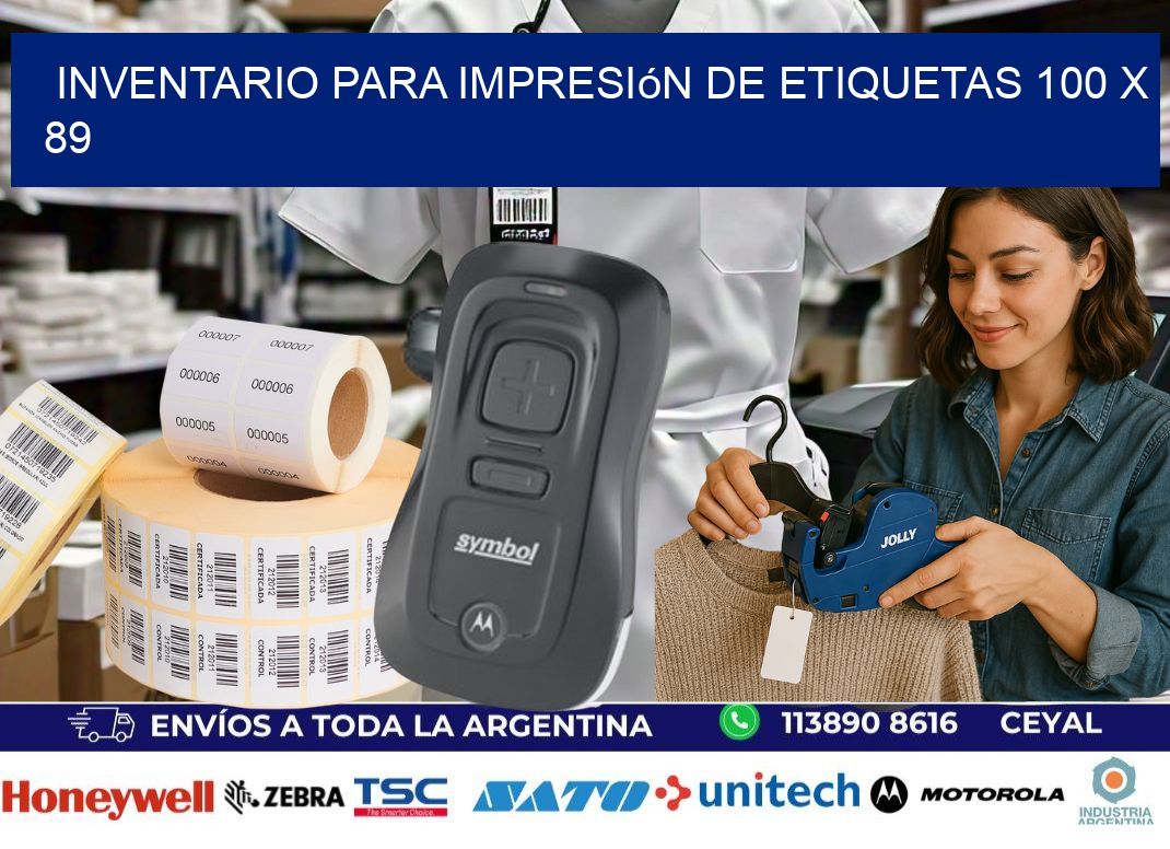 inventario para impresión de etiquetas 100 x 89
