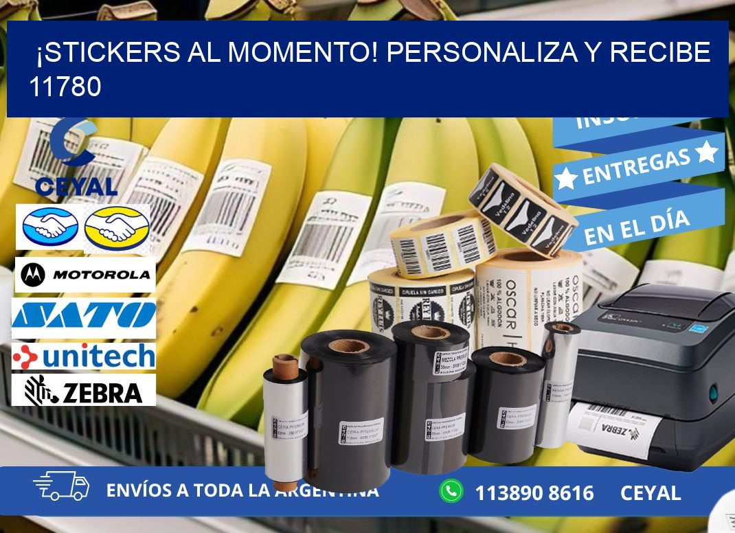 ¡Stickers al Momento! Personaliza y Recibe 11780