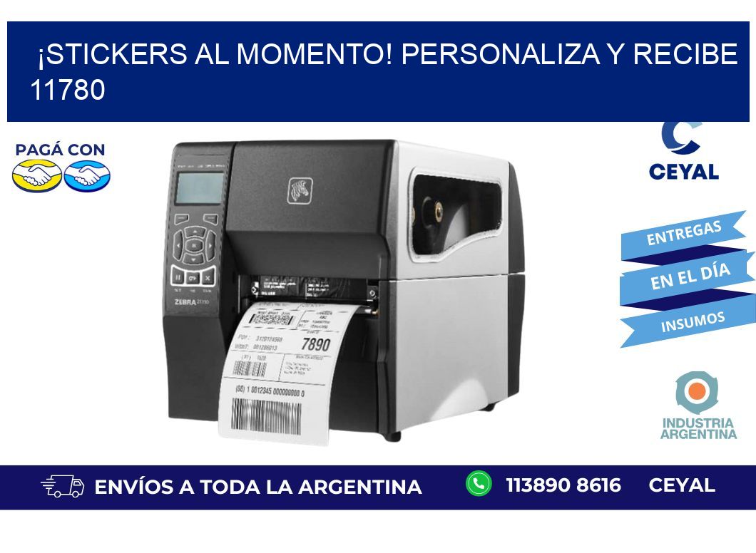 ¡Stickers al Momento! Personaliza y Recibe 11780