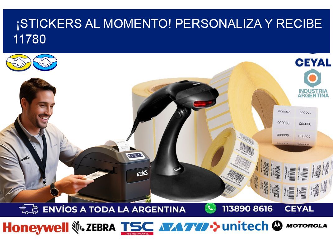¡Stickers al Momento! Personaliza y Recibe 11780