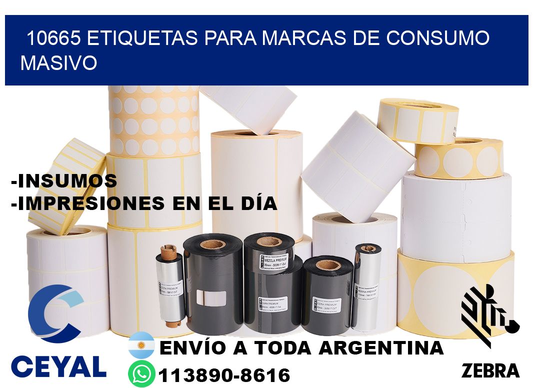 10665 Etiquetas para marcas de consumo masivo