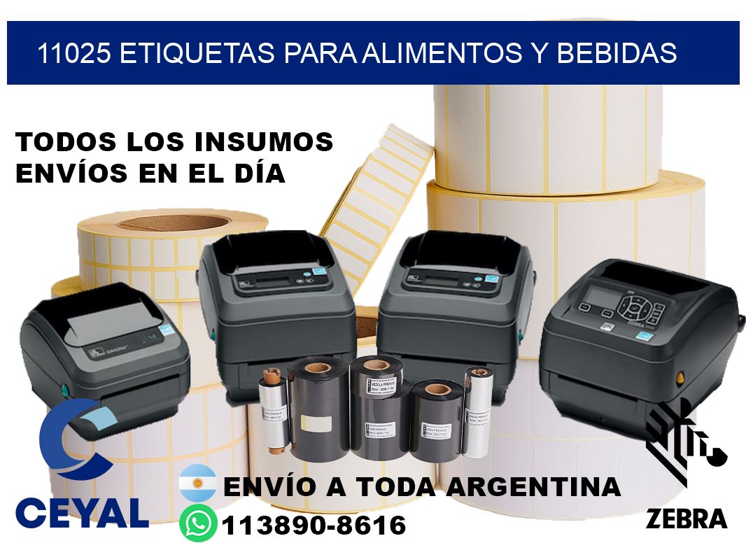 11025 Etiquetas para alimentos y bebidas