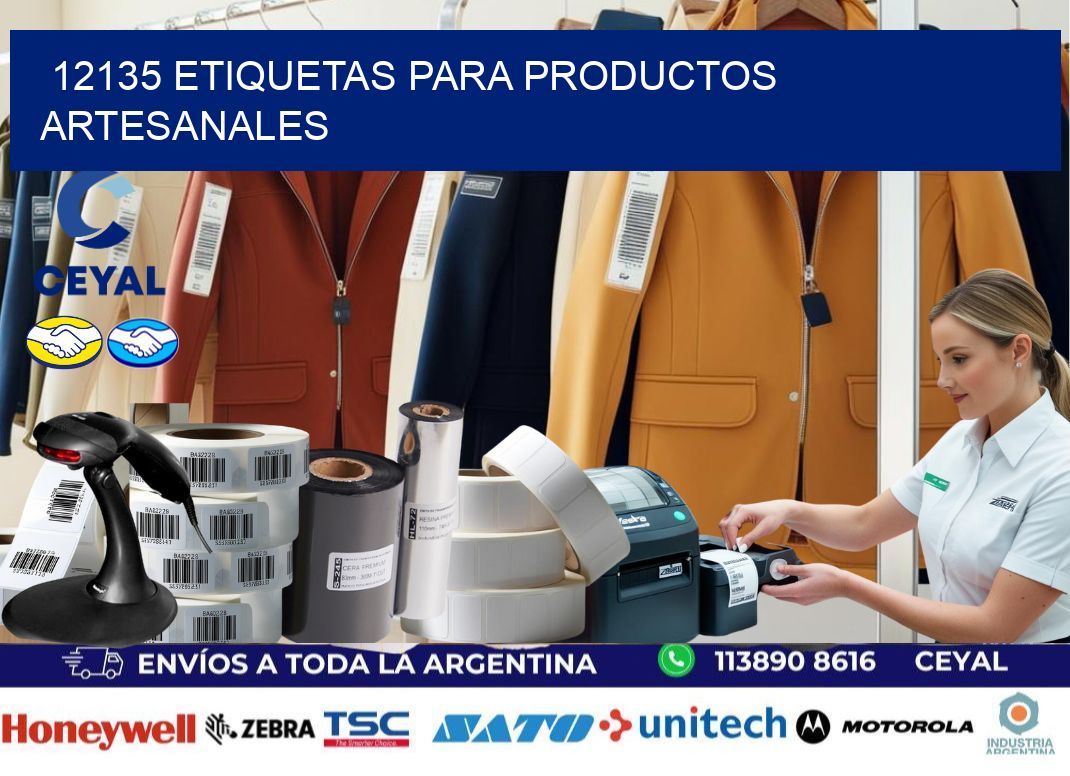 12135 Etiquetas para productos artesanales