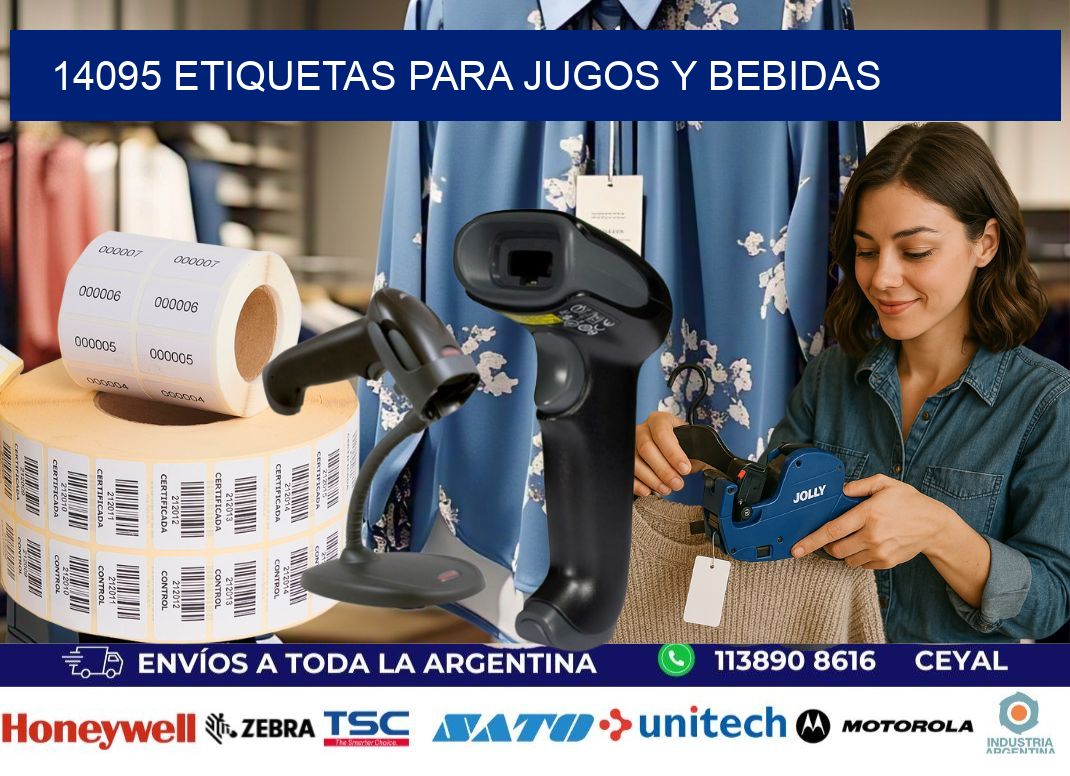 14095 Etiquetas para jugos y bebidas