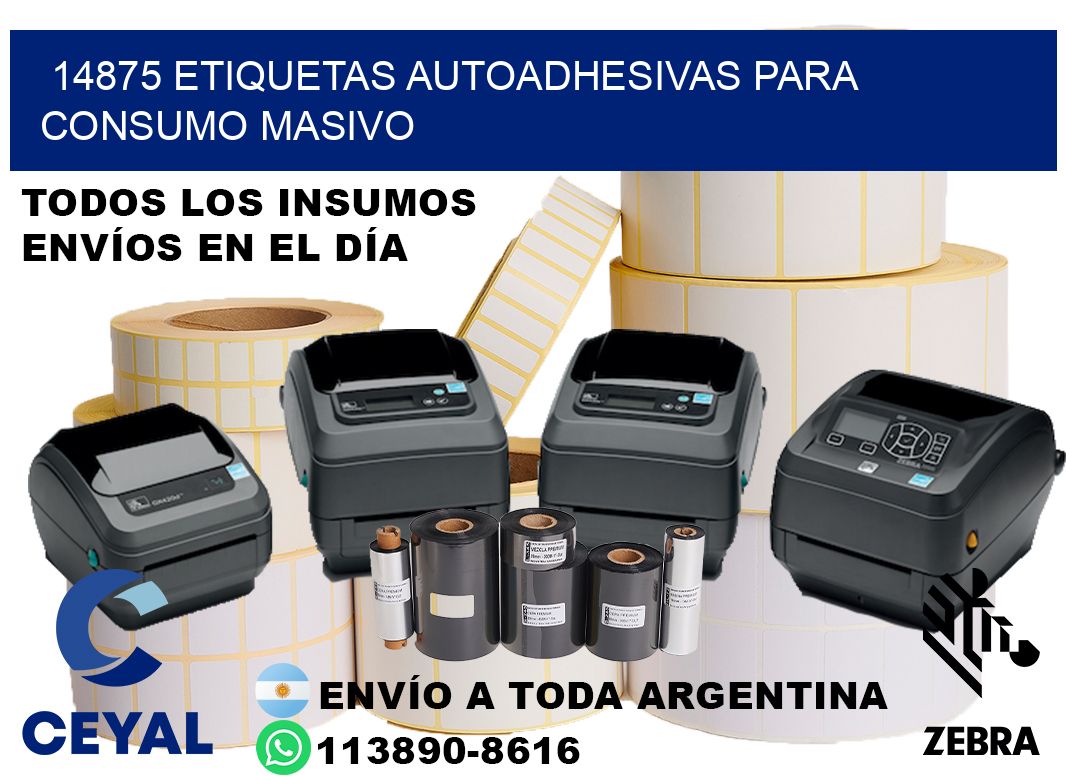 14875 Etiquetas autoadhesivas para consumo masivo