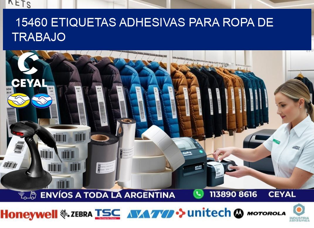 15460 Etiquetas adhesivas para ropa de trabajo