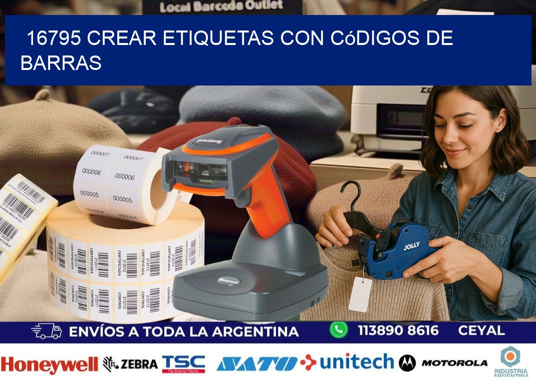 16795 Crear etiquetas con códigos de barras
