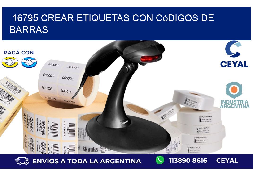 16795 Crear etiquetas con códigos de barras