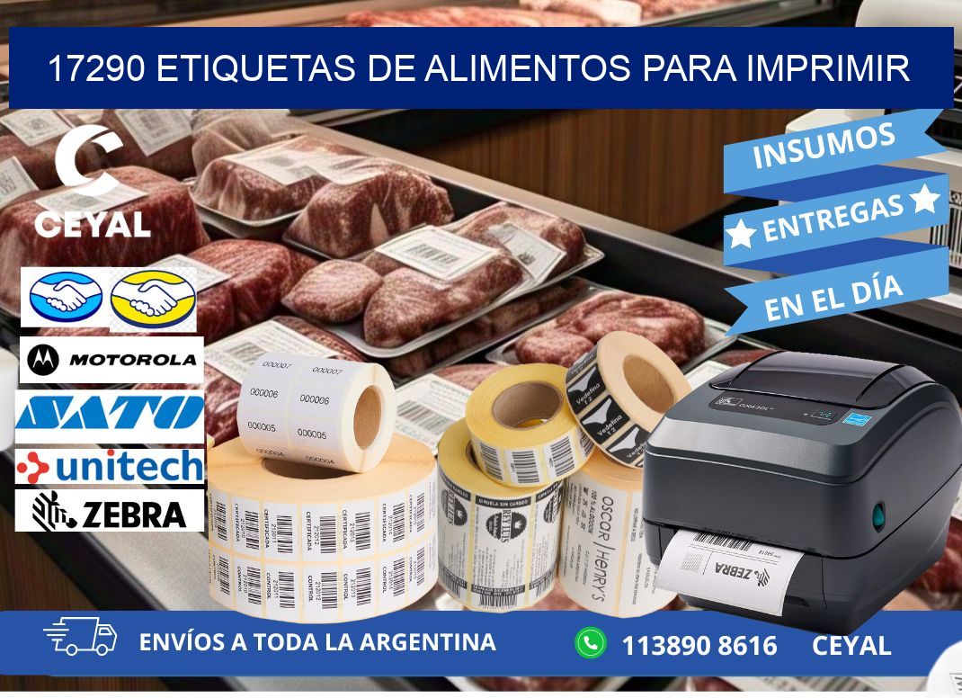 17290 Etiquetas de alimentos para imprimir