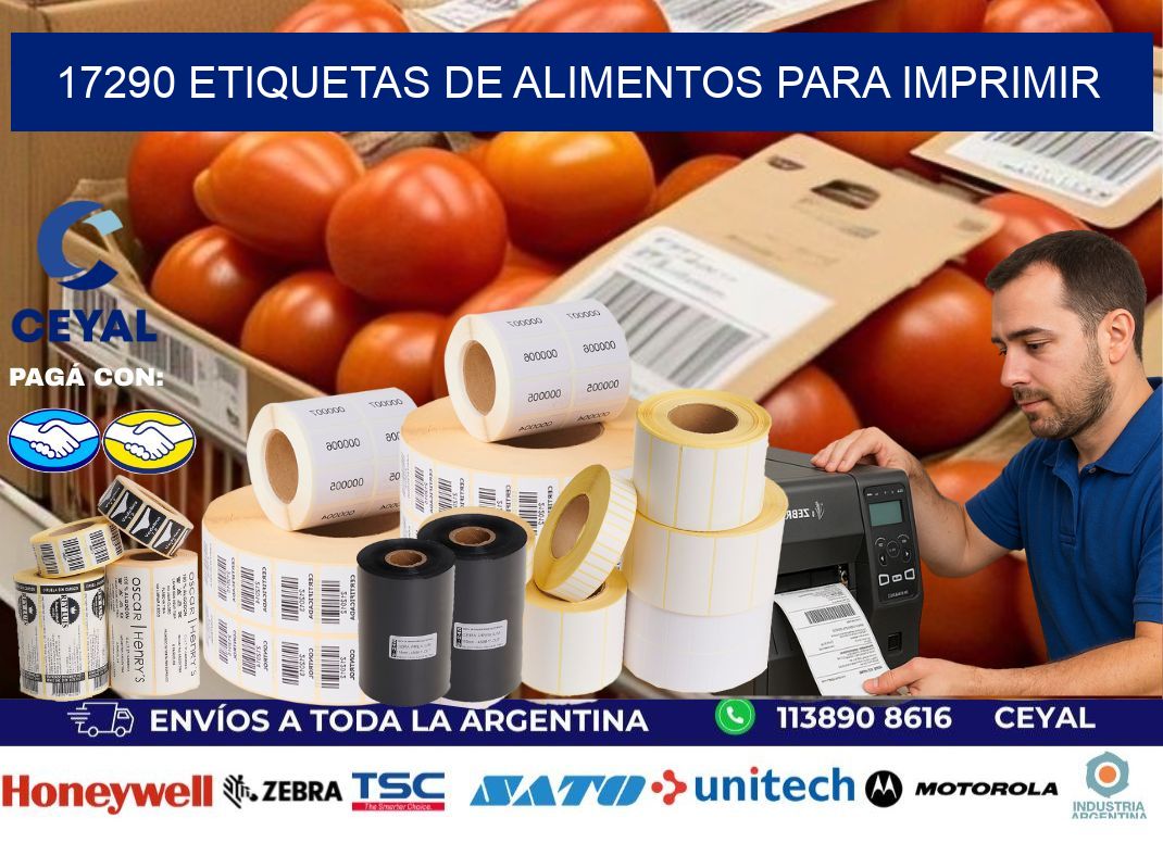 17290 Etiquetas de alimentos para imprimir