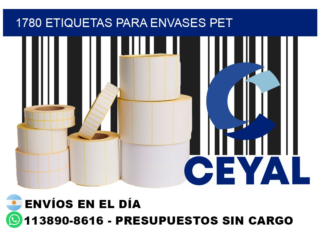 1780 Etiquetas para envases PET