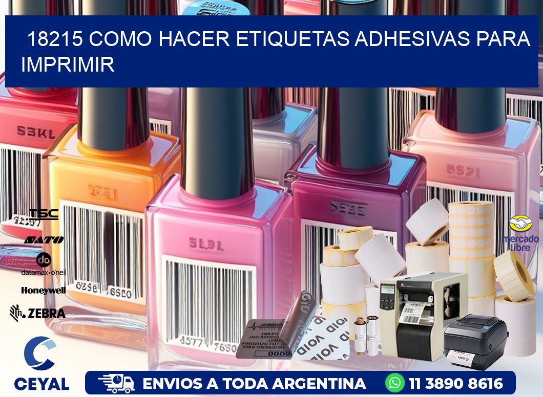 18215 Como hacer etiquetas adhesivas para imprimir