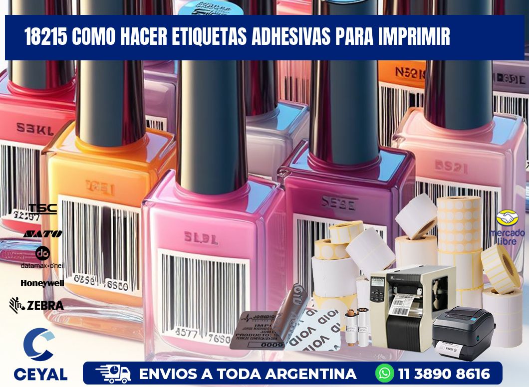 18215 Como hacer etiquetas adhesivas para imprimir