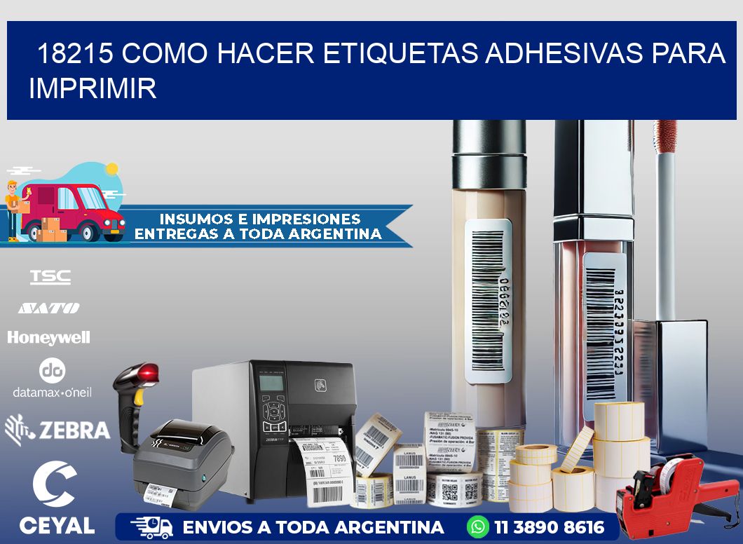 18215 Como hacer etiquetas adhesivas para imprimir