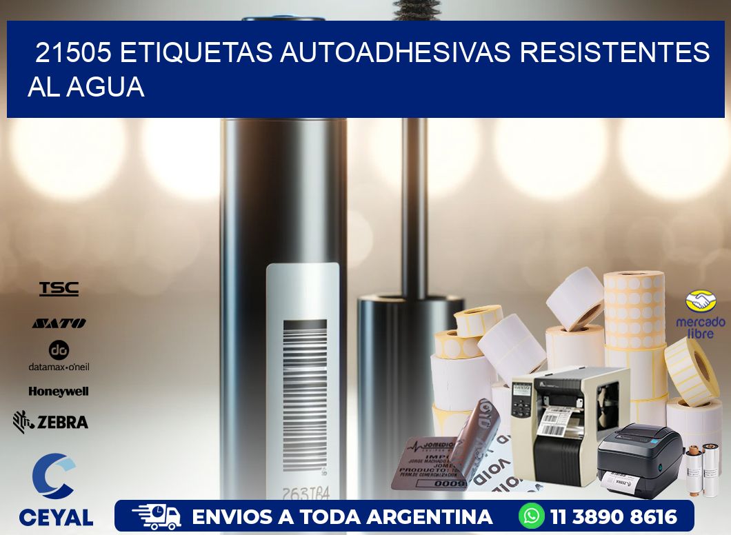 21505 etiquetas autoadhesivas resistentes al agua