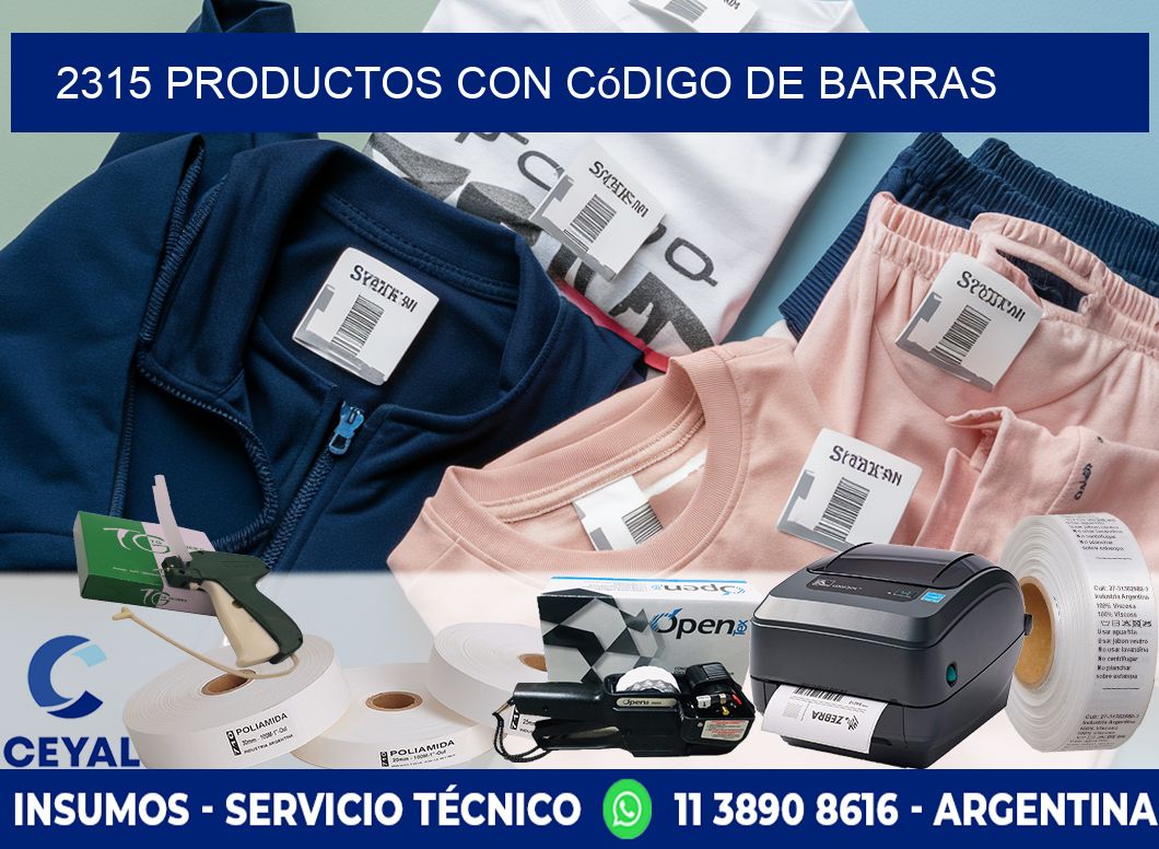 2315 Productos con código de barras