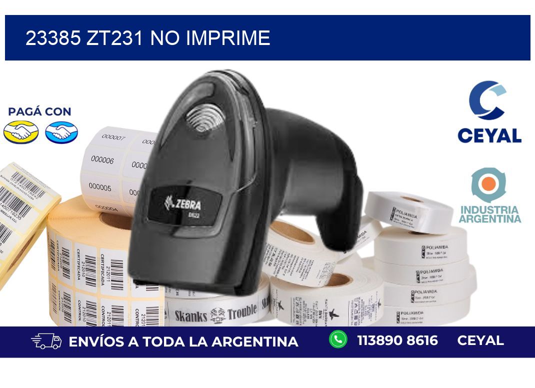 23385 ZT231 no imprime