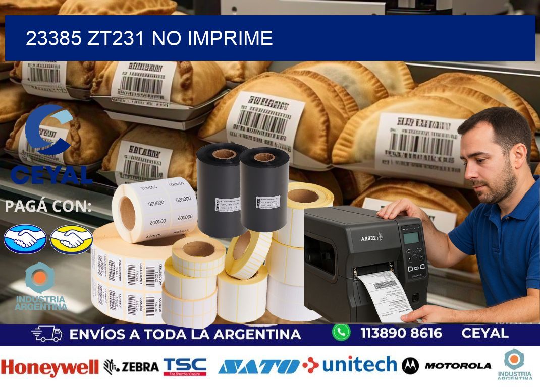 23385 ZT231 no imprime
