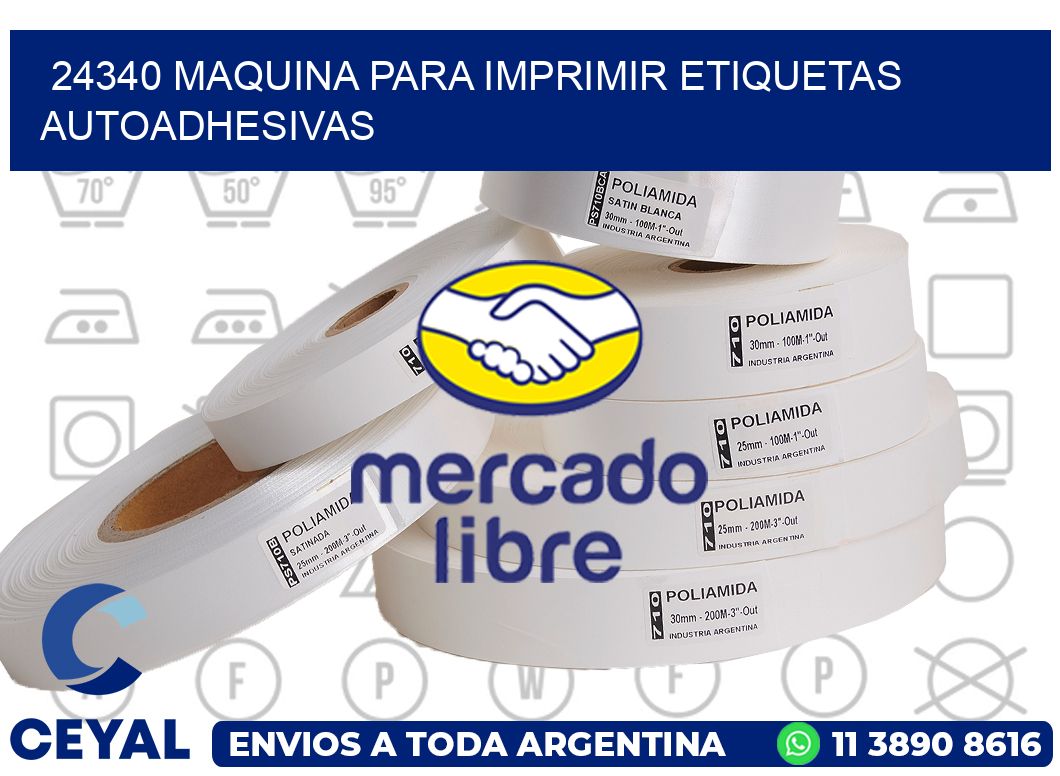 24340 maquina para imprimir etiquetas autoadhesivas