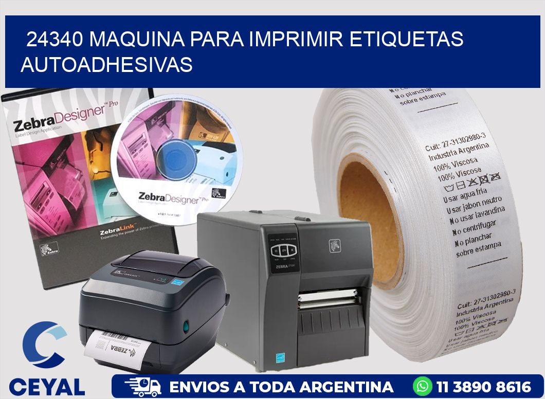 24340 maquina para imprimir etiquetas autoadhesivas