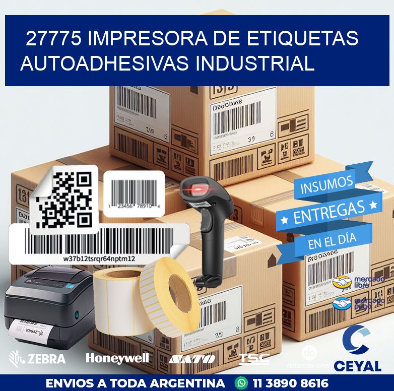 27775 Impresora de etiquetas autoadhesivas industrial
