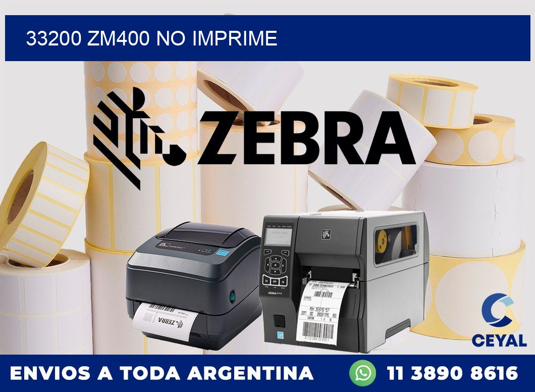 33200 ZM400 no imprime