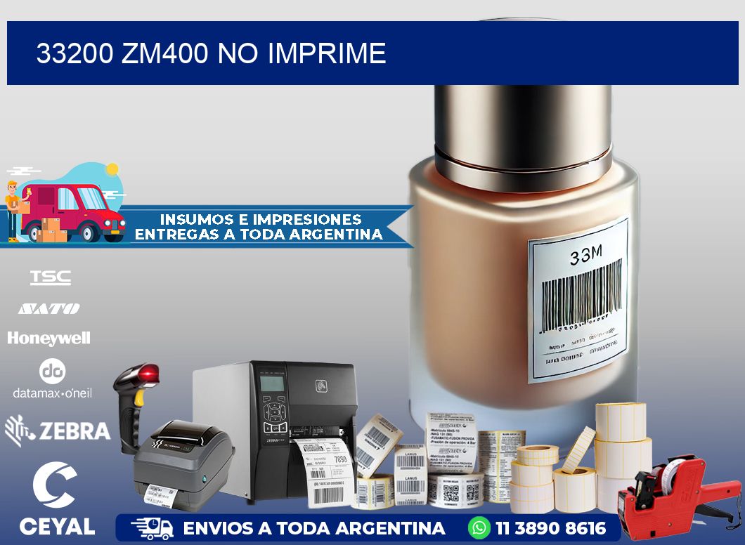 33200 ZM400 no imprime