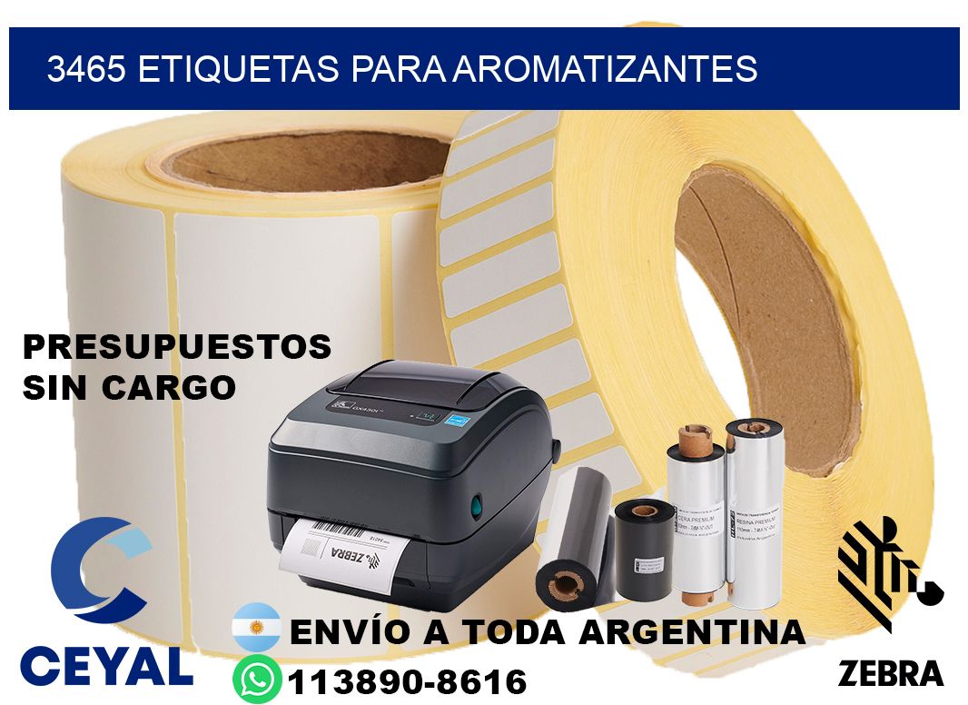 3465 Etiquetas para aromatizantes