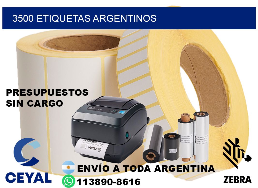 3500 Etiquetas argentinos
