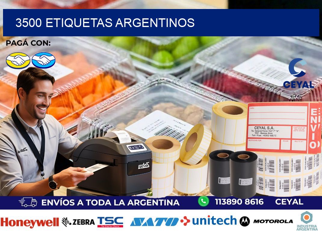 3500 Etiquetas argentinos