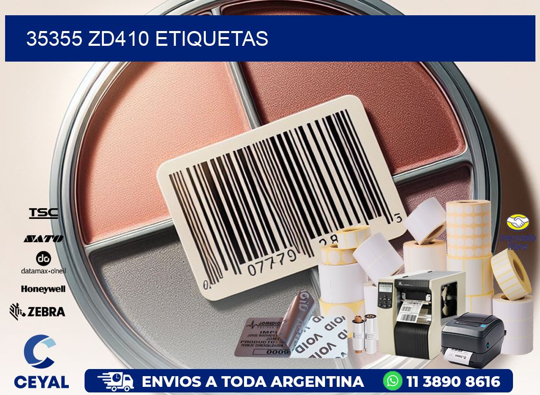 35355 ZD410 etiquetas