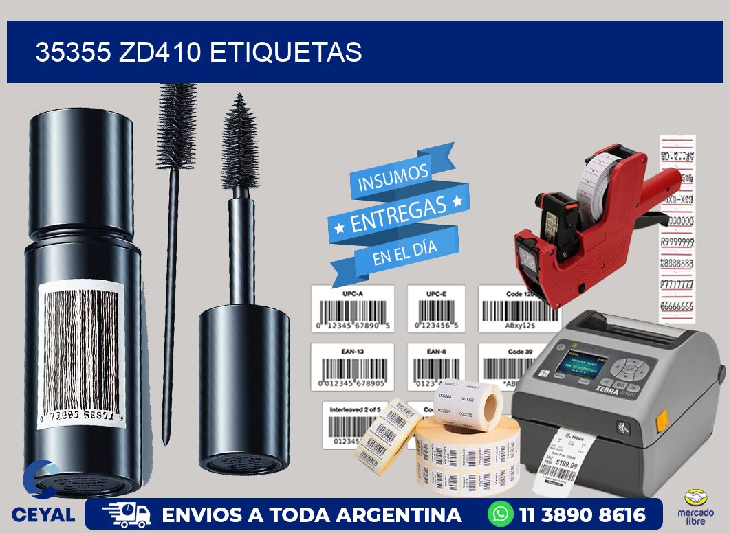 35355 ZD410 etiquetas