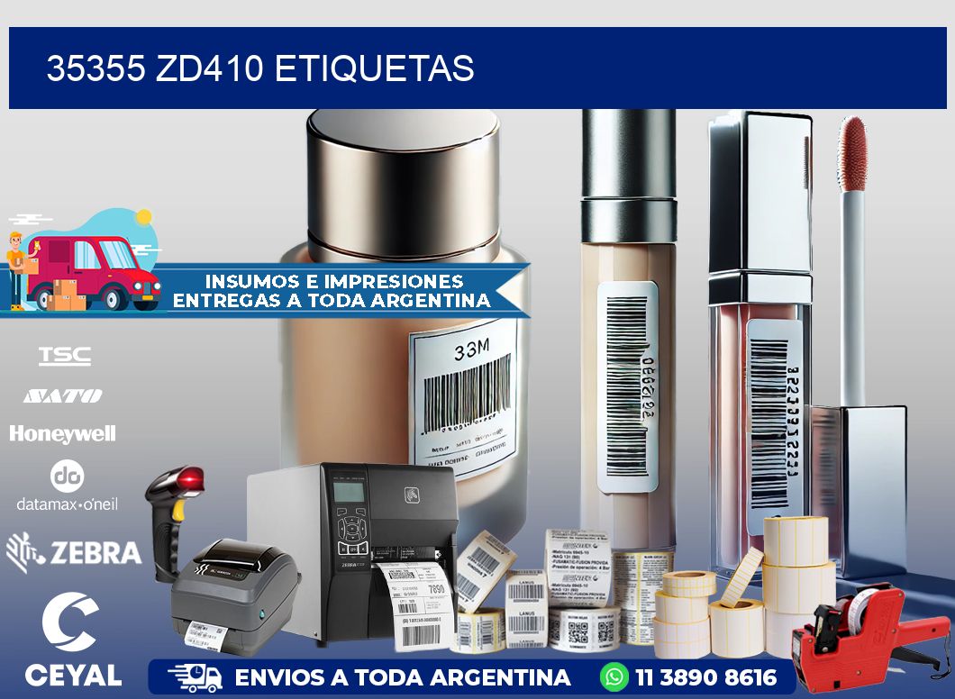 35355 ZD410 etiquetas