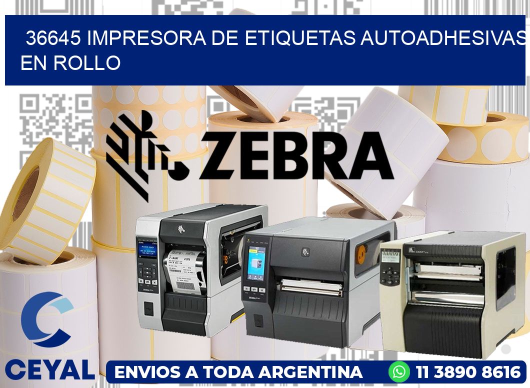 36645 impresora de etiquetas autoadhesivas en rollo