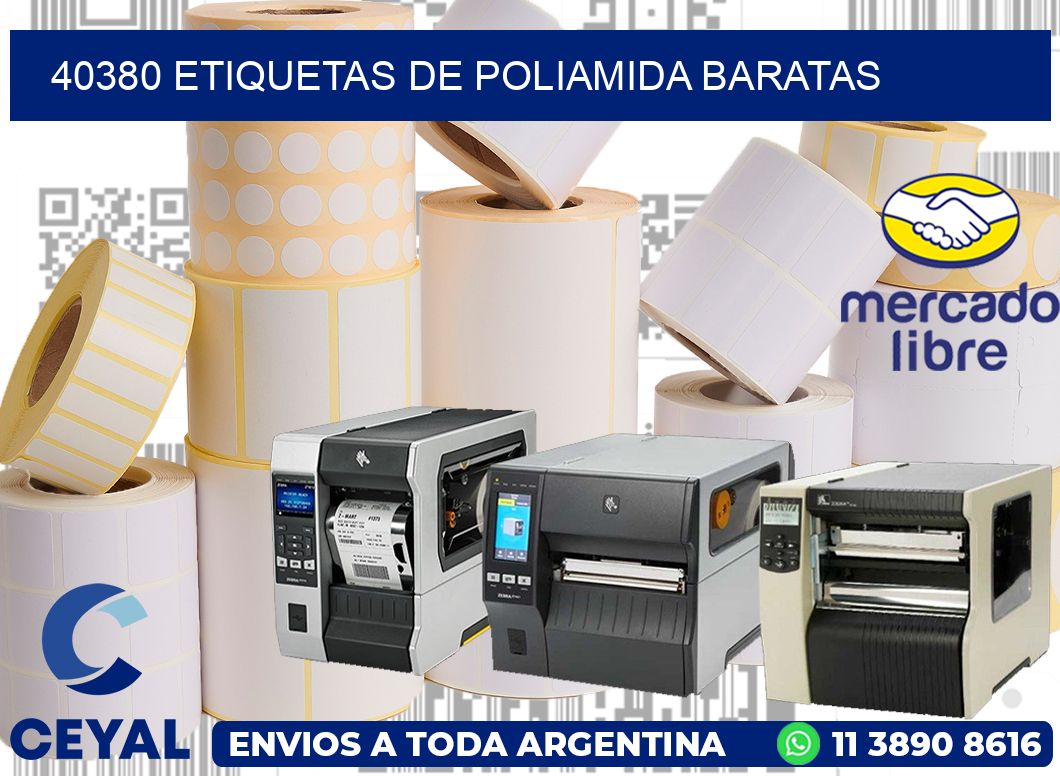 40380 etiquetas de poliamida baratas