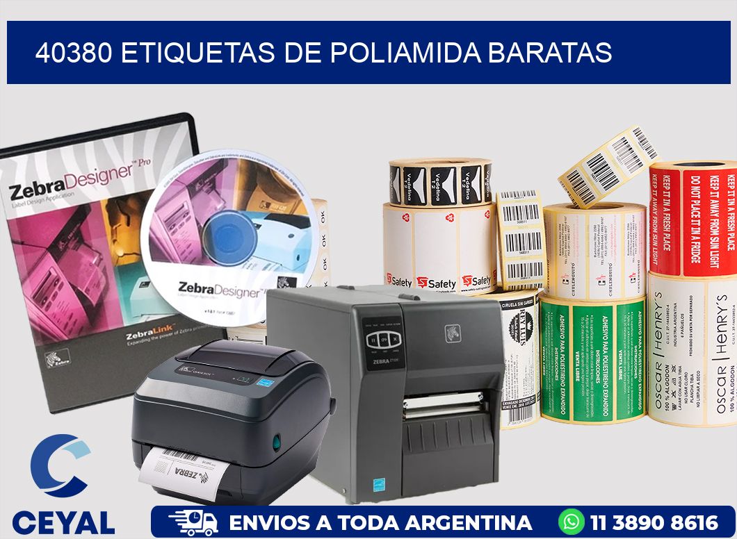 40380 etiquetas de poliamida baratas