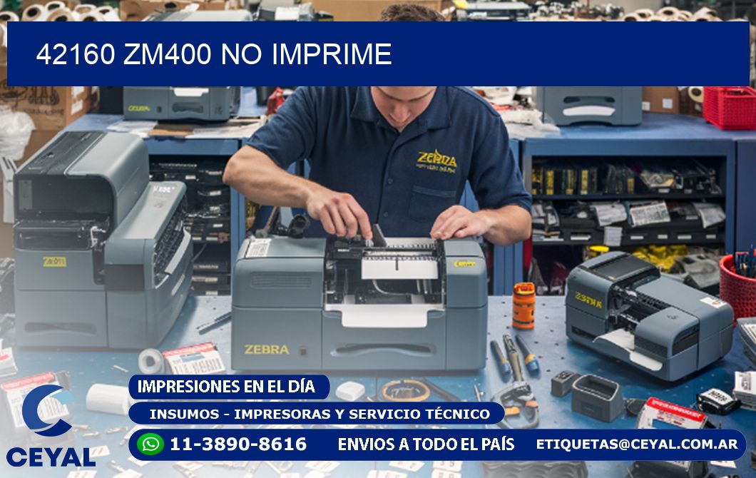 42160 ZM400 no imprime