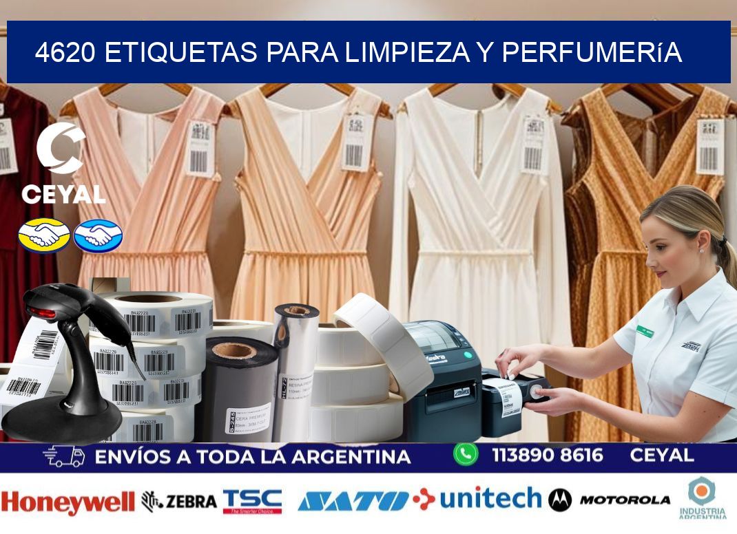 4620 Etiquetas para limpieza y perfumería