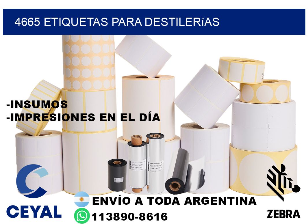 4665 Etiquetas para destilerías