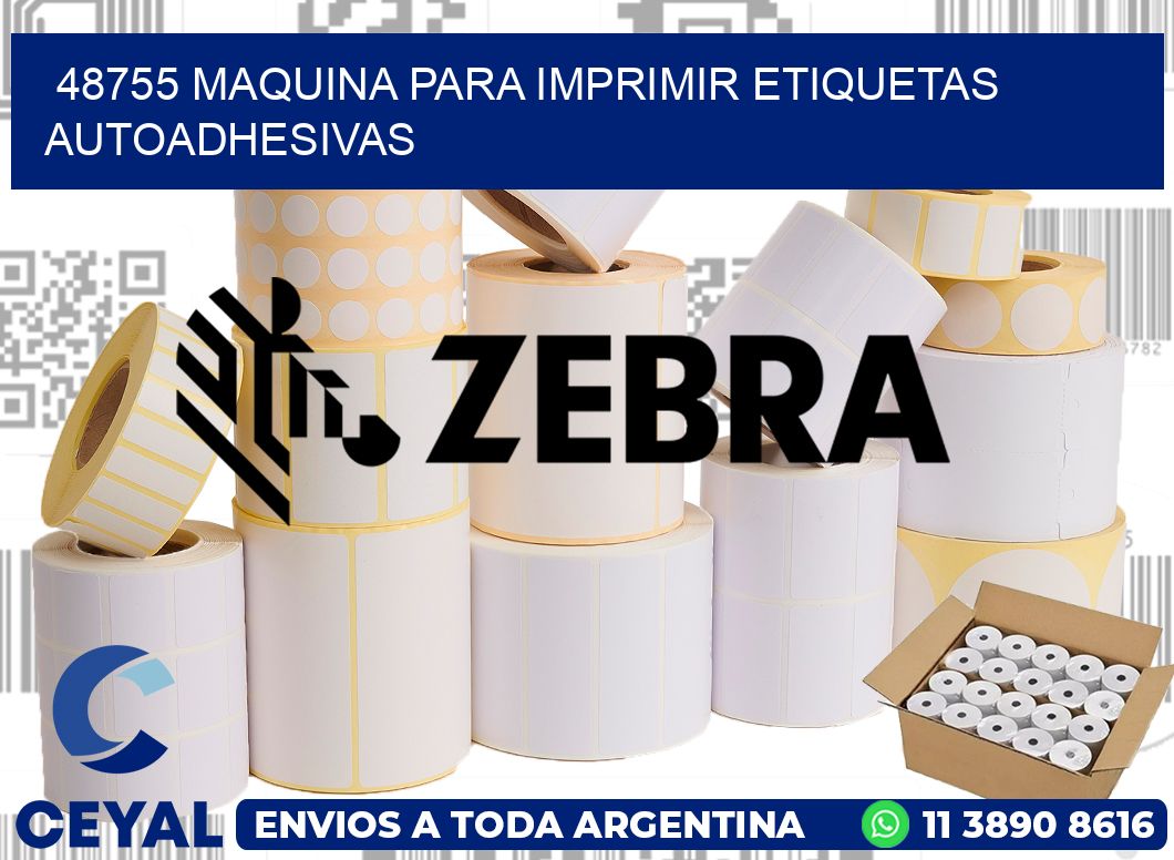 48755 maquina para imprimir etiquetas autoadhesivas