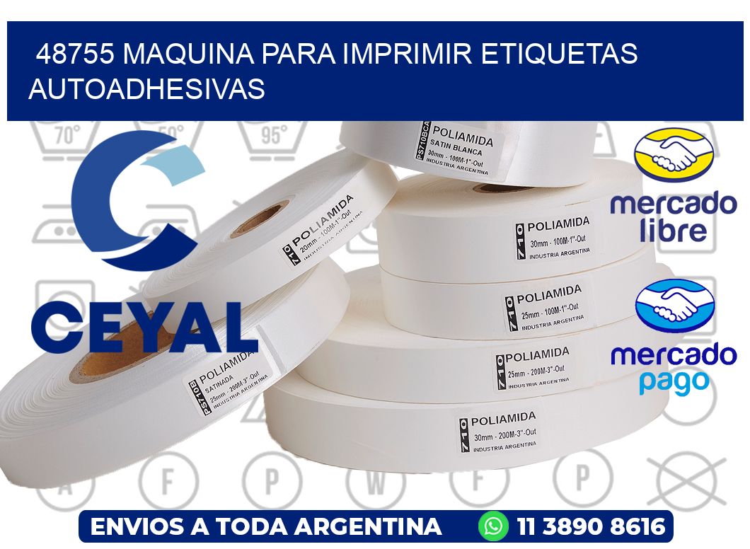 48755 maquina para imprimir etiquetas autoadhesivas