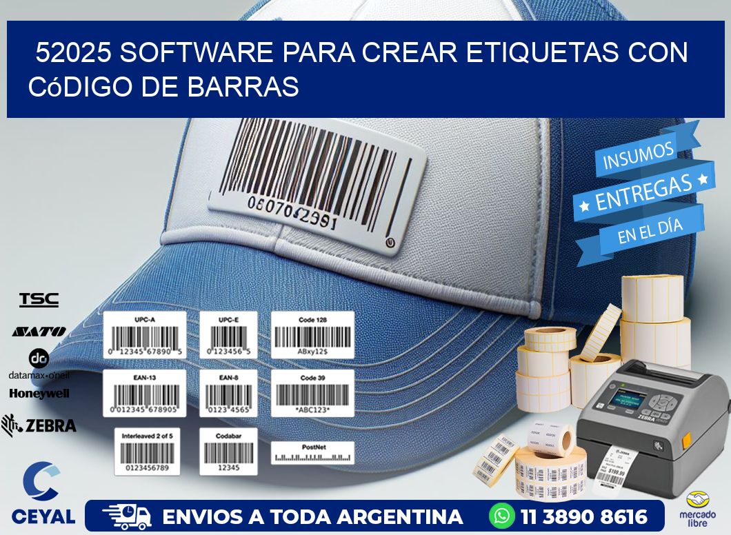 52025 Software para crear etiquetas con código de barras